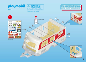 Manual de uso Playmobil set 6513 Leisure Caravana
