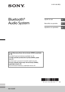 Priručnik Sony WX-920BT Radioprijamnik za automobil