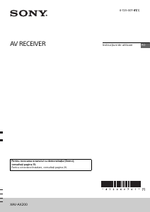 Manual Sony XAV-AX200 Player auto