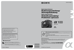 Handleiding Sony Alpha DSLR-A100 Digitale camera