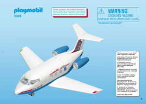Handleiding Playmobil set 5395 Airport Chartervliegtuig
