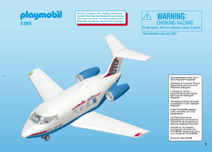 Brugsanvisning Playmobil set 5395 Airport Passagerfly