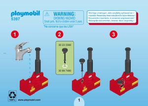 Manuale Playmobil set 5397 Airport Esercitazione dei vigili del fuoco