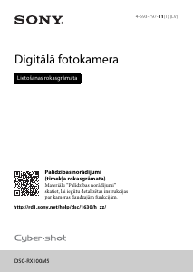 Rokasgrāmata Sony Cyber-shot DSC-RX100M5 Digitālā kamera