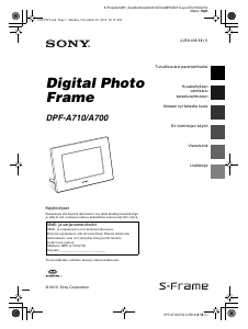 Käyttöohje Sony DPF-A710 Digitaalinen valokuvakehys