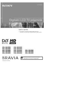 Priručnik Sony Bravia KDL-20S2000 LCD televizor