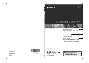 Manual de uso Sony Bravia KDL-26B4030 Televisor de LCD