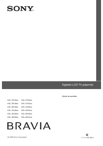 Priručnik Sony Bravia KDL-32V4000 LCD televizor