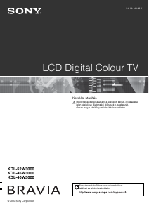 Használati útmutató Sony Bravia KDL-40W3000 LCD-televízió