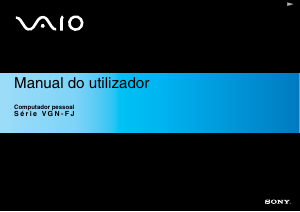 Manual Sony Vaio VGN-FJ3SR Computador portátil