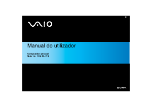 Manual Sony Vaio VGN-FS595VP Computador portátil