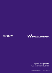Priručnik Sony NWZ-E435F Walkman Mp3 reproduktor