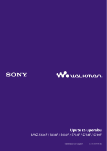 Priručnik Sony NWZ-S739F Walkman Mp3 reproduktor