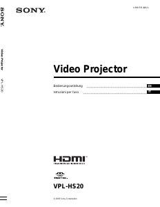 Bedienungsanleitung Sony VPL-HS20 Projektor