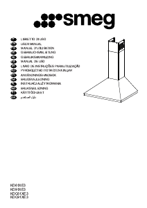 Manual Smeg KD61XE3 Cooker Hood