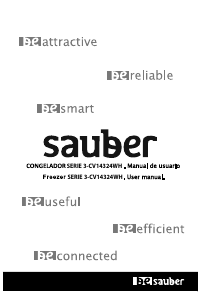 Manual de uso Sauber SERIE 3-CV14324WH Congelador