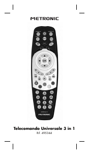Manuale Metronic 495344 3in1 Telecomando