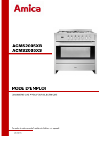 Mode d’emploi Amica ACMS2005XS Cuisinière