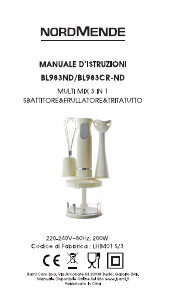 Manual Nordmende BL983CR-ND Hand Blender