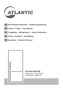 Kullanım kılavuzu Atlantic ATLKGK180W10E Donduruculu buzdolabı