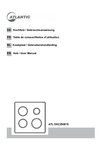 Mode d’emploi Atlantic ATL EKCZKB78 Table de cuisson