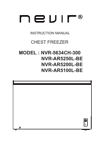 Manual de uso Nevir NVR-AR5200L-BE Congelador