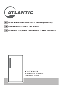 Mode d’emploi Atlantic ATLKGKW122E Réfrigérateur