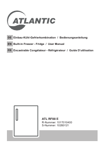 Manual Atlantic ATL RF88 E Refrigerator