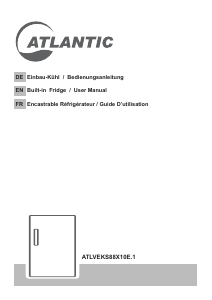 Bedienungsanleitung Atlantic ATLVEKS88X10E.1 Kühlschrank
