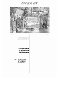 Manual de uso Brandt BFD4522SX Frigorífico combinado