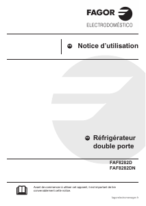 Mode d’emploi Fagor FAF8282DN Réfrigérateur combiné