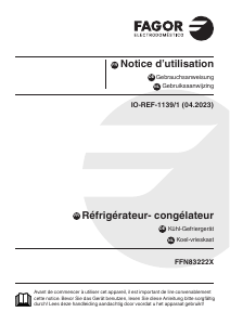 Bedienungsanleitung Fagor FFN83222X Kühl-gefrierkombination