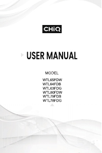 Handleiding Chiq WTL78FDG Wasmachine