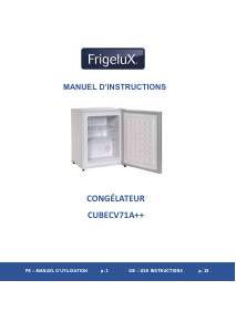 Manual Frigelux CUBECV71A++ Freezer