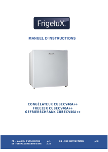 Manual Frigelux CUBECV40A++ Freezer