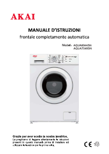 Manuale Akai AQUA6044SN Lavatrice