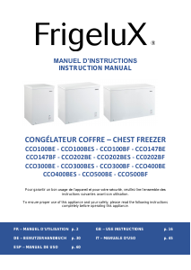 Manual Frigelux CCO202BES Freezer