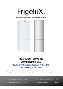 Mode d’emploi Frigelux RC262BES Réfrigérateur combiné