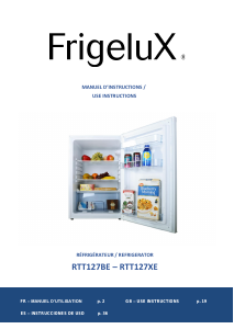 Mode d’emploi Frigelux RTT127BE Réfrigérateur