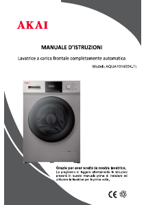 Handleiding Akai AQUA101400K Wasmachine