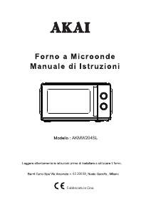 Manuale Akai AKMW204SL Microonde