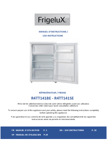 Mode d’emploi Frigelux R4TT141SE Réfrigérateur