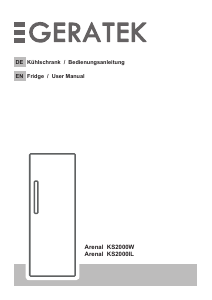 Bedienungsanleitung Geratek Arenal KS2000W Kühlschrank