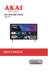 Manuale Akai AKTV407M LED televisore