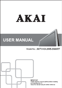 Manuale Akai AKTV434JWB LED televisore