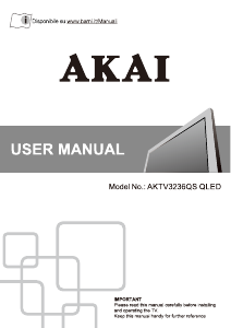 Manuale Akai AKTV3236QS LED televisore