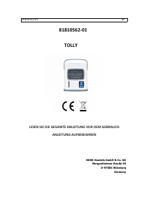 Bedienungsanleitung Insido 81810562-01 Ventilator