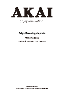 Manual Akai AKFR201S Fridge-Freezer