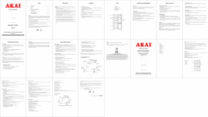 Manual Akai AKFR285L Fridge-Freezer