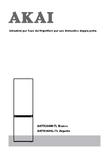 Manual Akai AKFR304SL-TL Fridge-Freezer